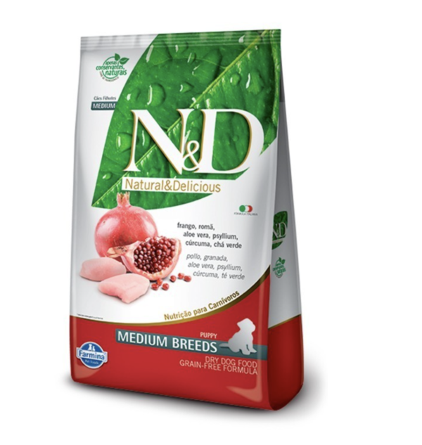 N&D Puppy Medium Breeds-Pollo y Granada 2,5KG
